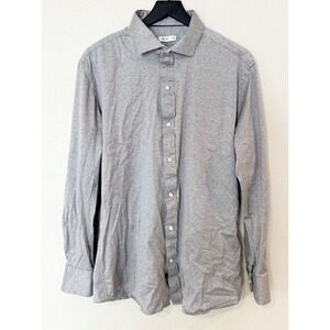 Rye 51 Mens X-Large Grey 100% Cotton Long Sleeve Button‎ Down Shirt
